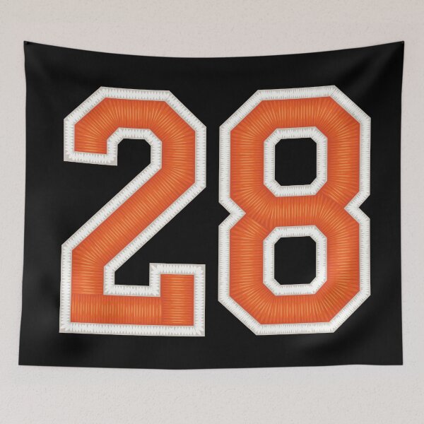 Item preview, Sports Number 28 Jersey twenty-eight Orange designed and sold by elhefe.