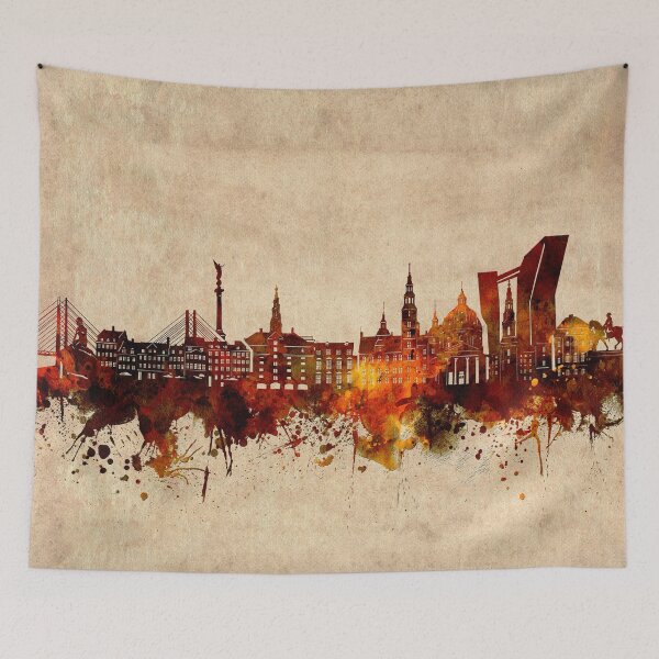 Item preview, copenhagen skyline vintage designed and sold by BekimART2.