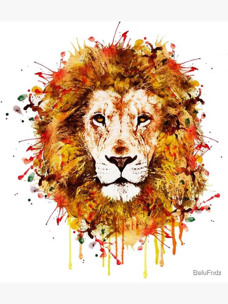  Be Strong and Courageous Wall Art for Boys - Aslan inspired art  - Narnia : Handmade Products