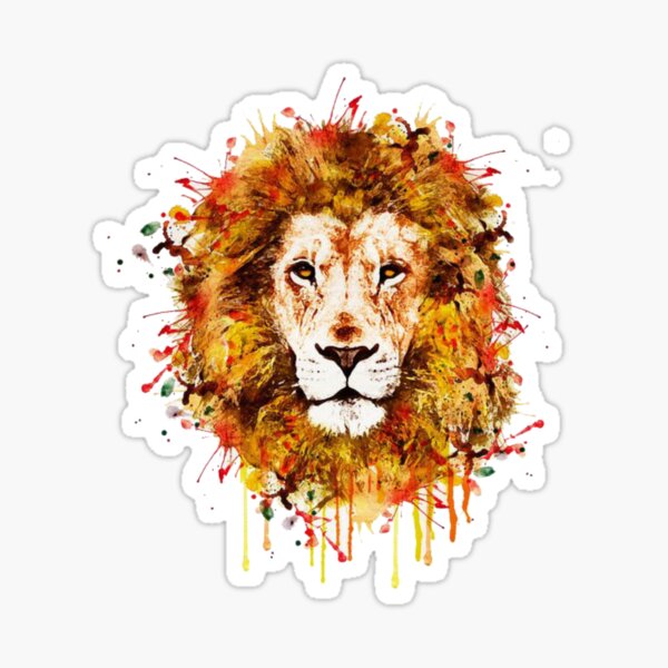 Aslan Narnia Art Print Sticker by BoundlessJoyStudios