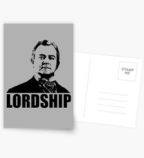 Downton Abbey Lordship Robert Crawley Tshirt Postcards