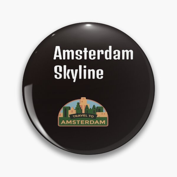 Item preview, Black Amsterdam Skyline designed and sold by DamaliePierre.
