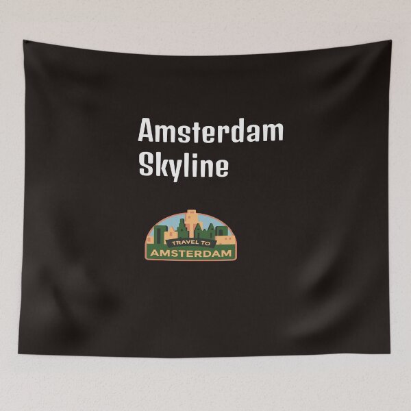 Item preview, Black Amsterdam Skyline designed and sold by DamaliePierre.