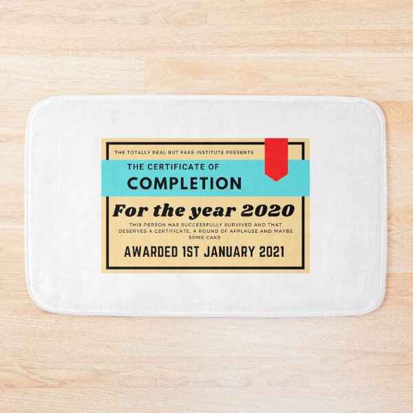 Item preview, 2020 Certificate of Completion designed and sold by Artistrator.