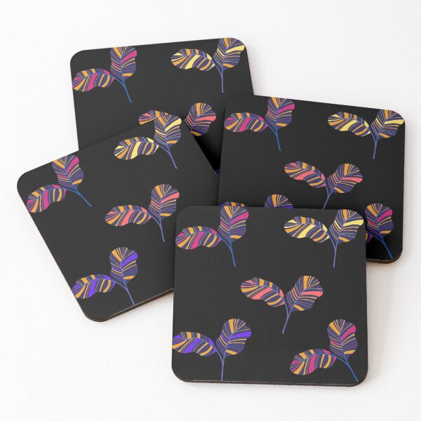 Item preview, Purple leaves pattern designed and sold by MadeByFDC.