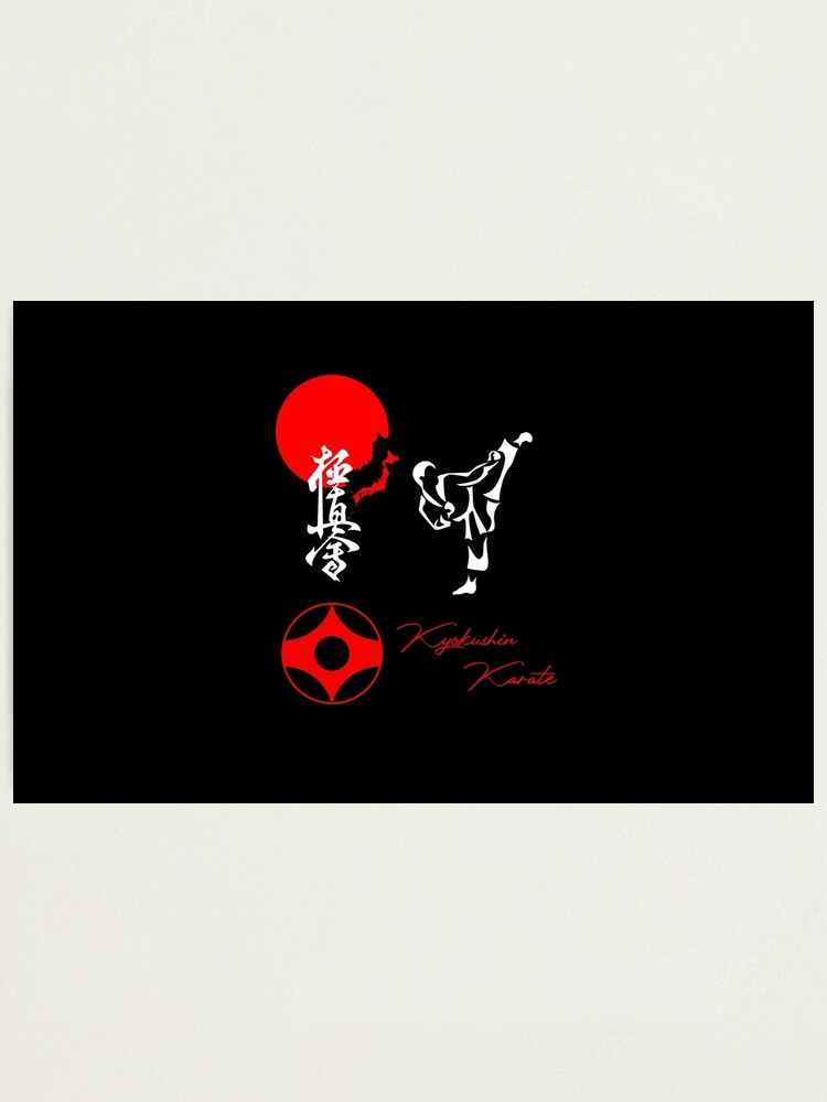 Two Karate Fighters With Rising Sun And Karate Word T-Shirt Two Karate Fighters With Rising Sun And Karate Word T-Shirt