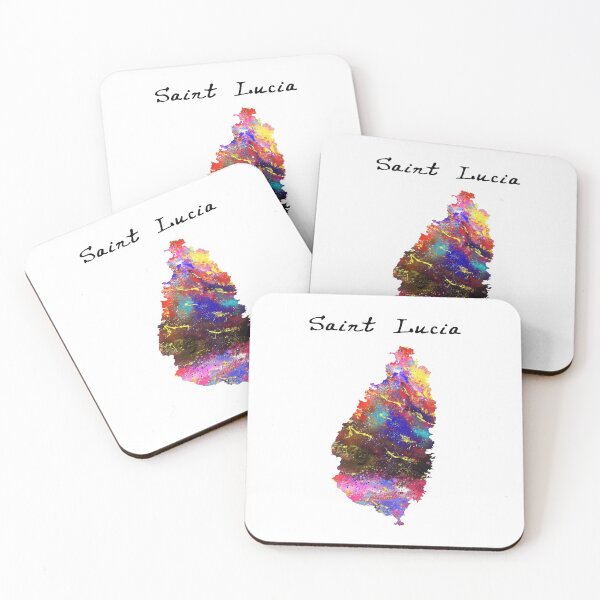 Item preview, Saint Lucia Quote Art Design Inspirational Motiva designed and sold by vividpixelusa.