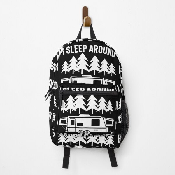 Item preview, I Sleep Around Happy Camper Wanderlust designed and sold by GravitiTees.