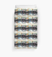 Canal boats at Llangollen Duvet Cover