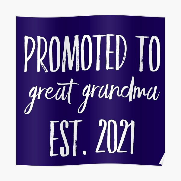 Download Great Grandma Posters Redbubble