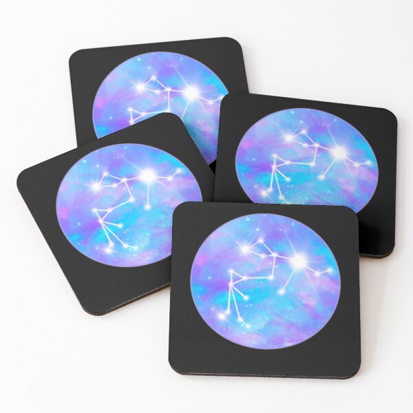 Item preview, Zodiac sign test Aquarius stars and galaxy designed and sold by orangerinka.