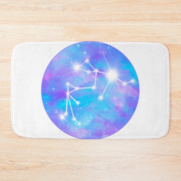 Item preview, Zodiac sign test Aquarius stars and galaxy designed and sold by orangerinka.