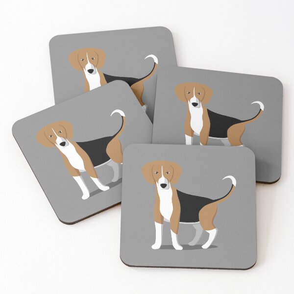 Item preview, Neo the Beagle on grey background designed and sold by drawingKatarina.