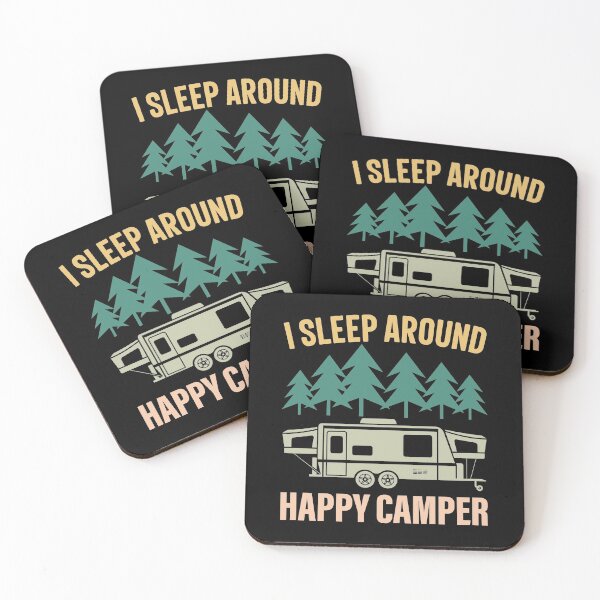 Item preview, I Sleep Around Happy Camper Free Spirit designed and sold by GravitiTees.