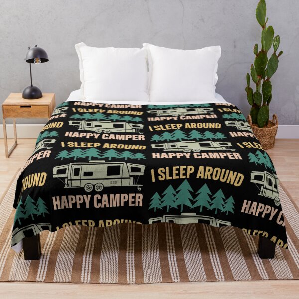 Item preview, I Sleep Around Happy Camper Free Spirit designed and sold by GravitiTees.