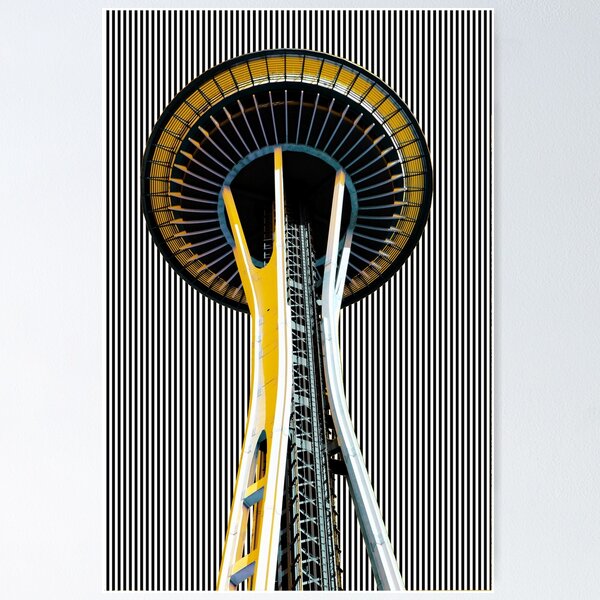 Artikel-Vorschau von Gestreifte Skyline von Seattle, designt und verkauft von WzzupCobra.