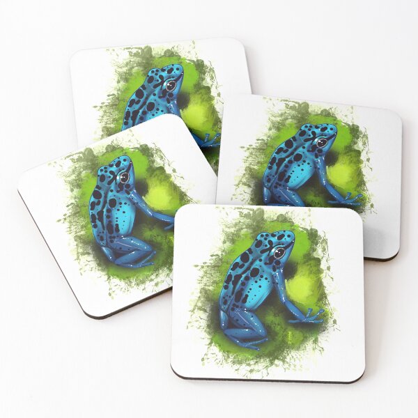 Item preview, Blue and black poison dart frog designed and sold by Chillateez.