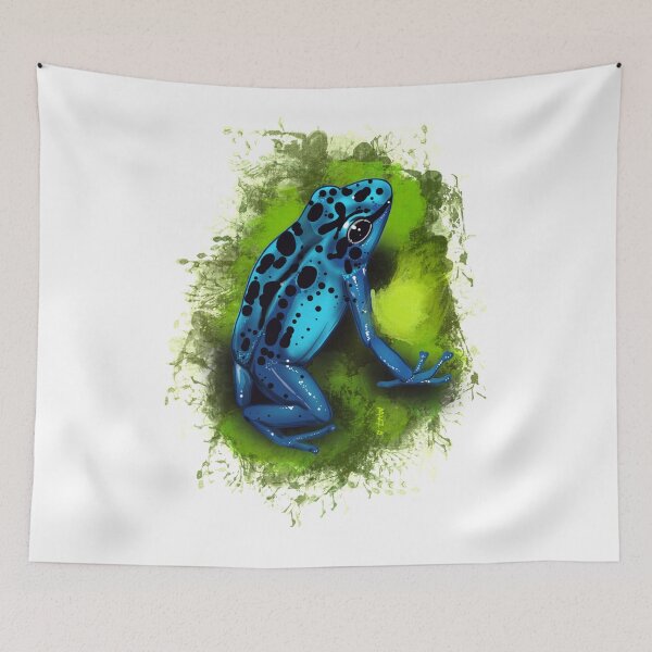Item preview, Blue and black poison dart frog designed and sold by Chillateez.