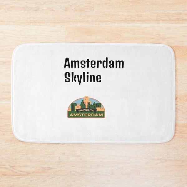 Item preview, White Amsterdam Skyline designed and sold by DamaliePierre.