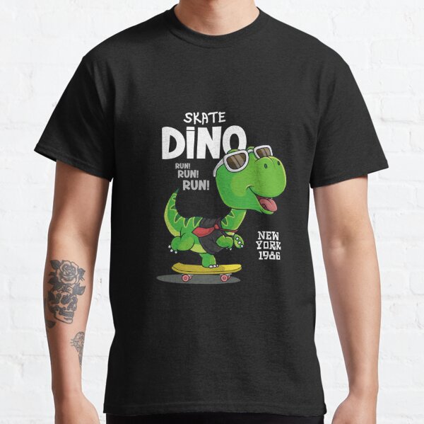 Dino Running Runner Cool Motivation Cute' Unisex Premium T-Shirt