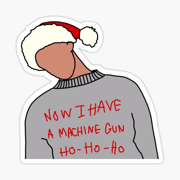 Vista previa del artículo con la obra «HO HO HO - MUERTE DURO», diseñado y vendido por RyallDesign.