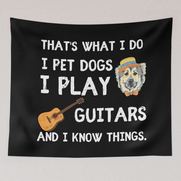 Item preview, That What I Do I Pet Dogs I Play Guitars & I Know Things funny guitarist vintage designed and sold by OneTimeEngineer.