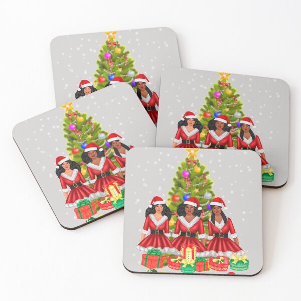 Item preview, American African Christmas Santa Claus Black Girls Christmas  designed and sold by GINIART.