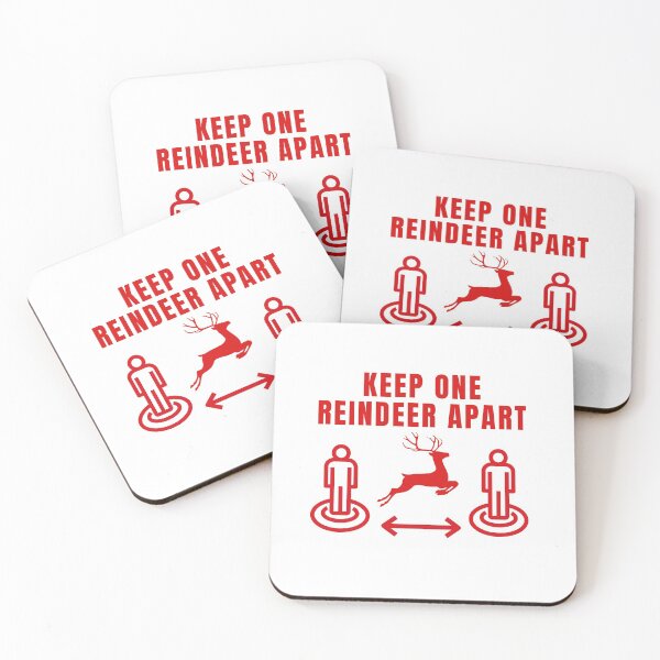 Item preview, Keep One Reindeer Apart - Funny Social Distancing Christmas designed and sold by KarolinaPaz.