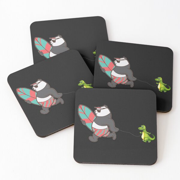 Item preview, jurassic Panda surfer designed and sold by le-rose-deals.