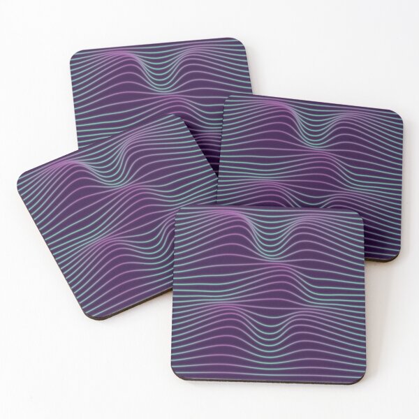 Item preview, illusionic distorted lines purple and green designed and sold by venus-ian.