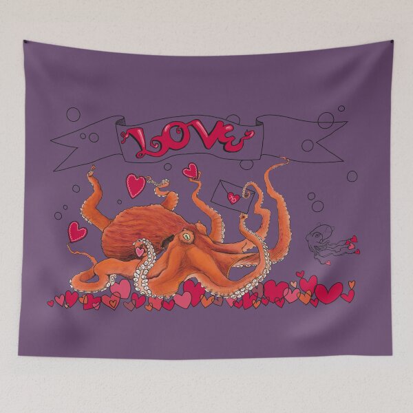 Item preview, Love Cephalopods Valentine designed and sold by mernstw.