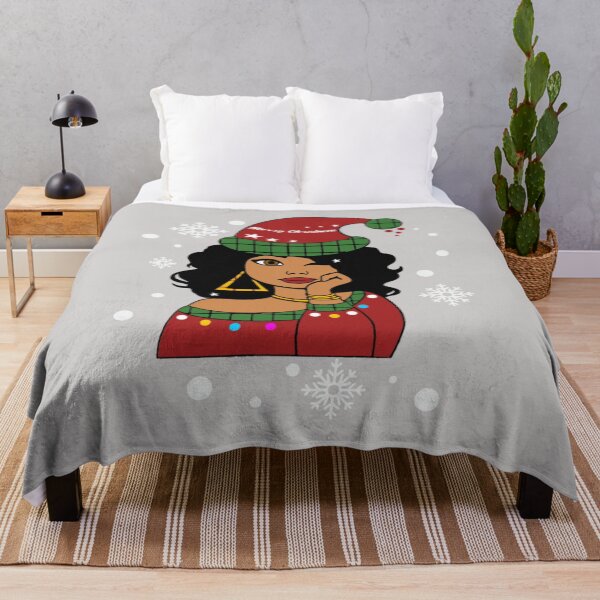 Item preview, American African Christmas Santa Claus Black Girls Christmas  designed and sold by GINIART.