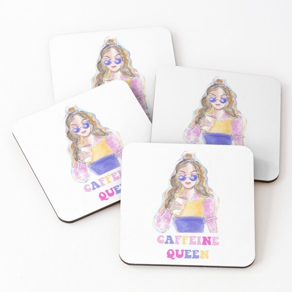 Item preview, Caffeine Queen Coffee Maniac Girl designed and sold by PG Illustration.