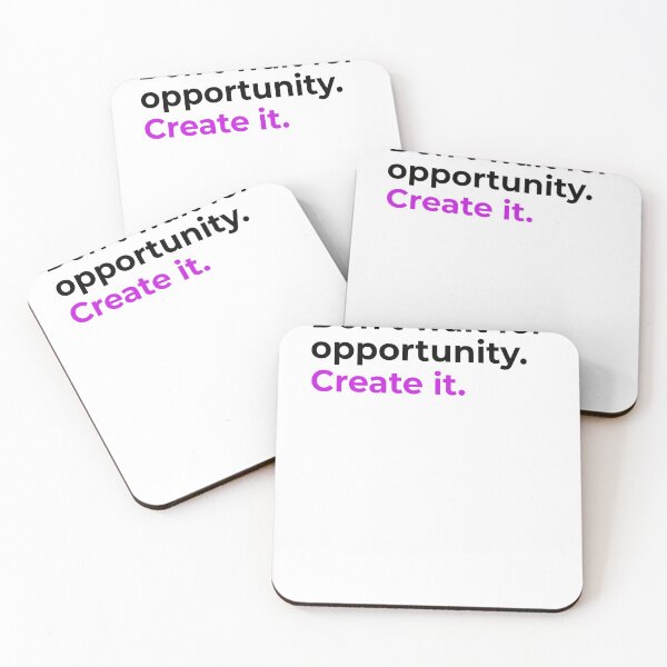 Item preview, Don't wait for opportunity. Create it. (blk)  designed and sold by Fit & Fun  Gallery.