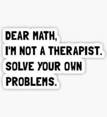 Dear Math Sticker