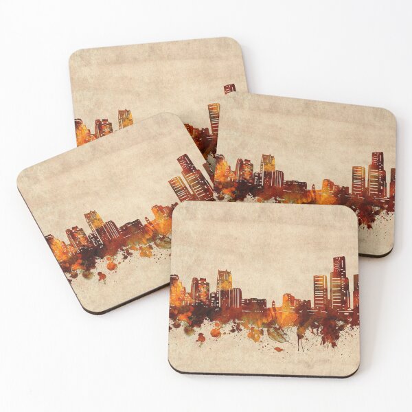 Item preview, detroit skyline vintage designed and sold by BekimART2.