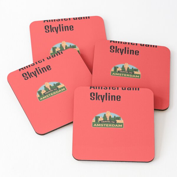Item preview, Red Amsterdam Skyline designed and sold by DamaliePierre.