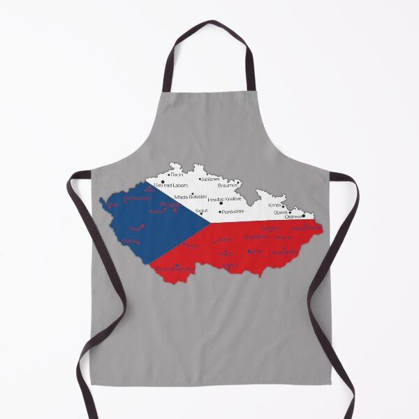 Item preview, Czech map with national flag, Czech Flag inside Map of Czech Republic with Major Cities designed and sold by mashmosh.
