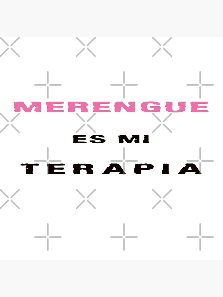 Frases de camisetas graciosas chistosas buen humor en español baile  Merengue Es Mi Terapia letra rosado negro
