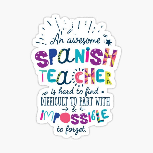Item preview, An Awesome Spanish Teacher Gift Idea - Impossible to forget designed and sold by betternotes.