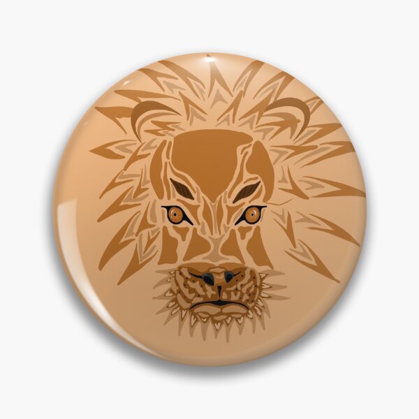 Item preview, Lion face designed and sold by ComicAleks.