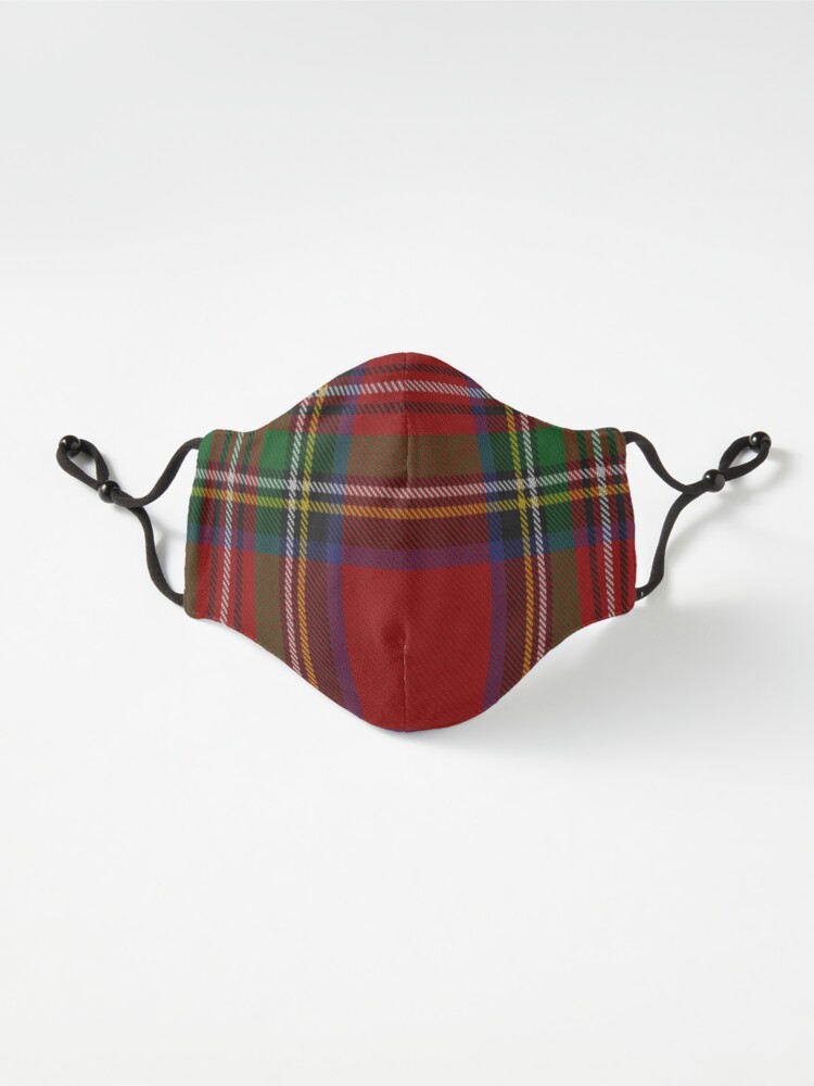 Alternate view of Royal Stewart Tartan Mask