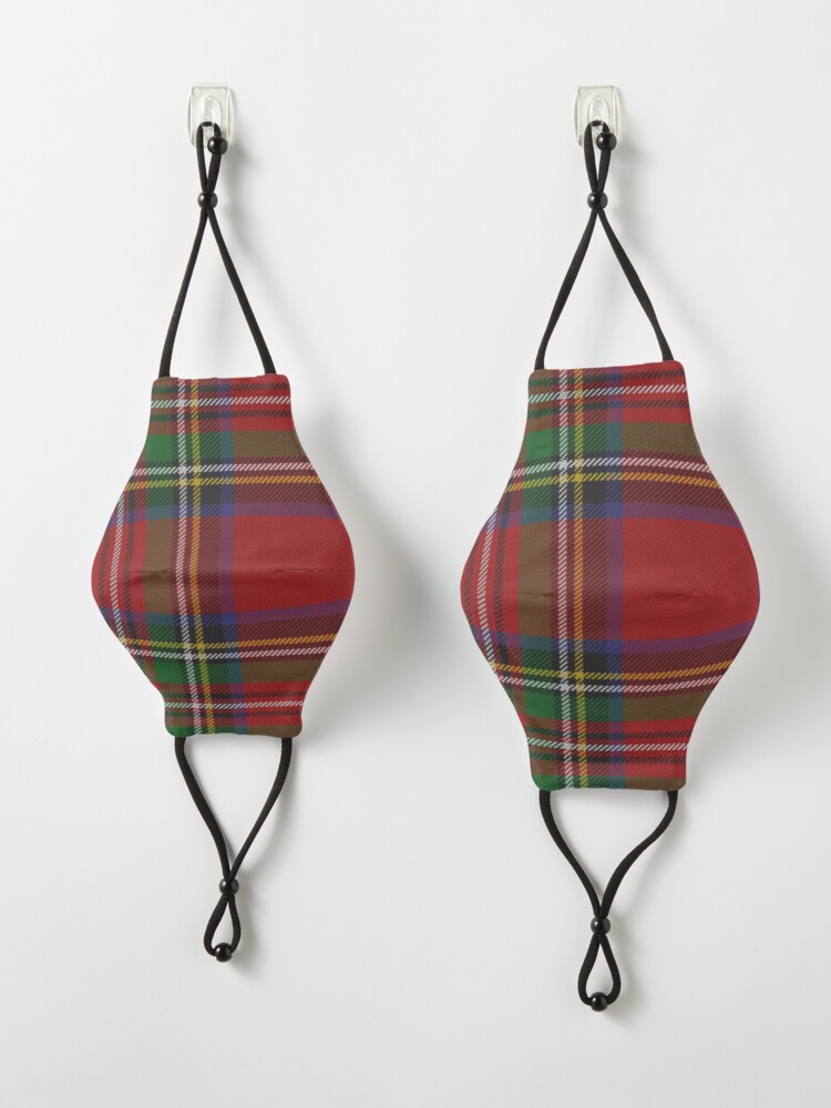 Alternate view of Royal Stewart Tartan Mask