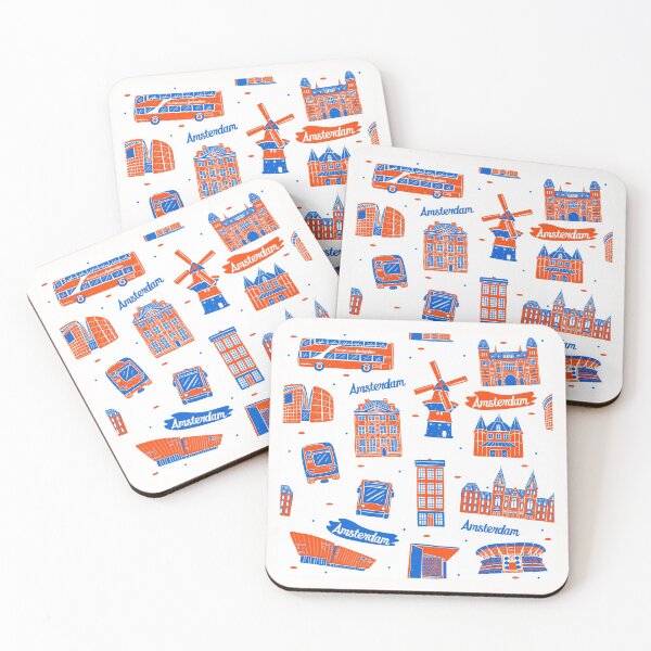 Item preview, Amsterdam Skyline Netherland Holland pattern designed and sold by Alaadin Bendali Braham.