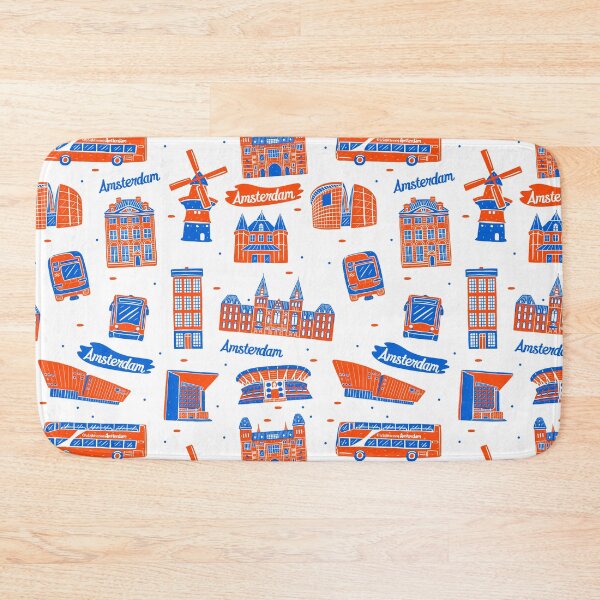 Item preview, Amsterdam Skyline Netherland Holland pattern designed and sold by Alaadin Bendali Braham.