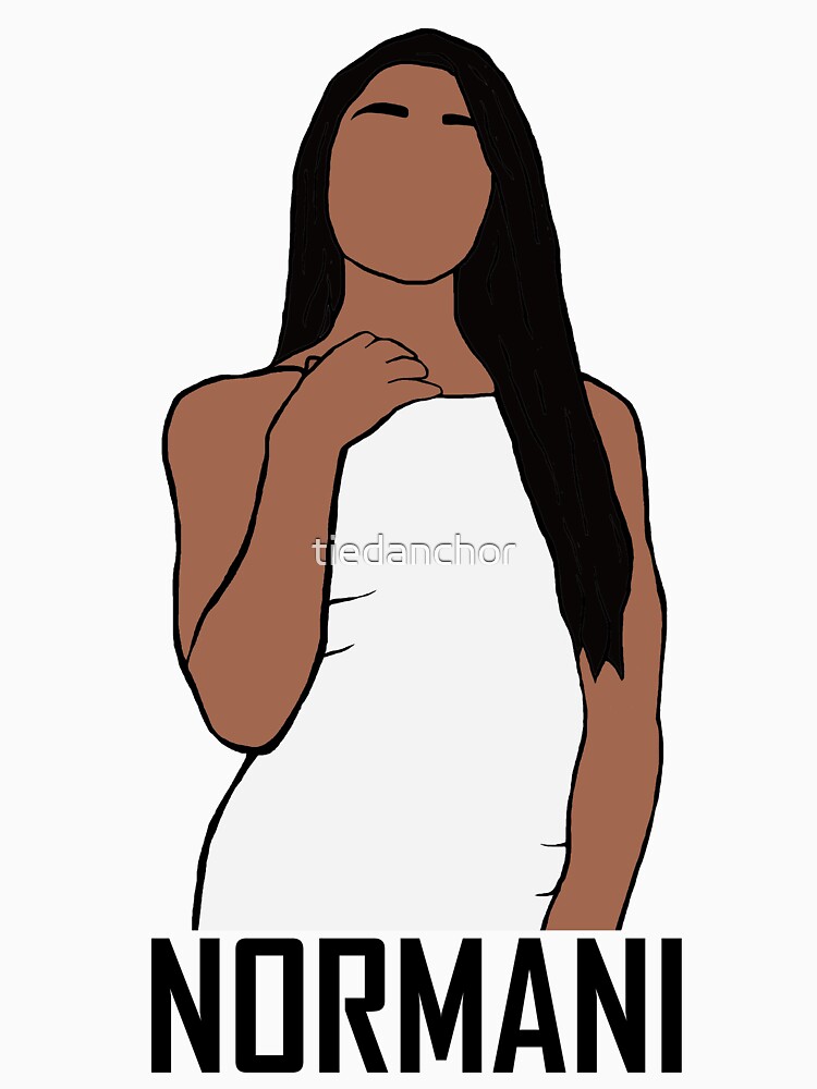 Outline Of Normani Kordei T Shirt By Tiedanchor Redbubble