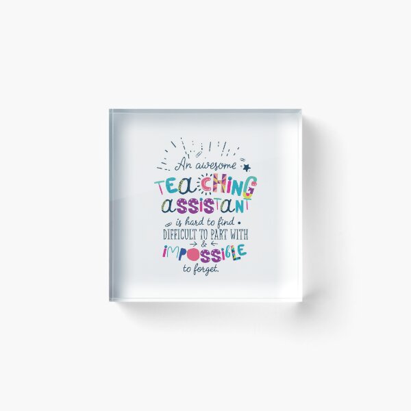 Item preview, An Awesome Teaching Assistant Gift Idea - Impossible to forget designed and sold by betternotes.