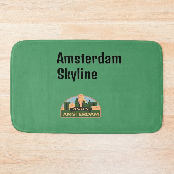 Item preview, Green Amsterdam Skyline designed and sold by DamaliePierre.