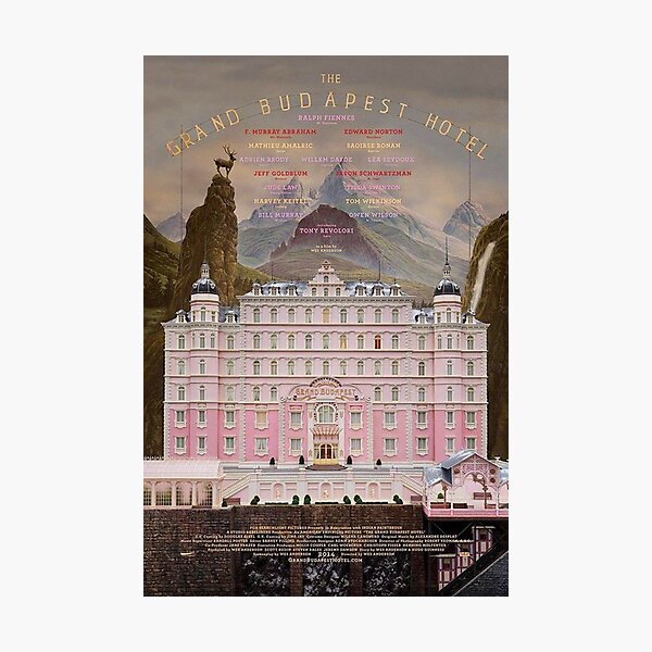 The grand budapest hotel movie poster Photographic Print