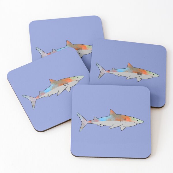 Item preview, Vibrant Colorful Shark designed and sold by laurenmoee.